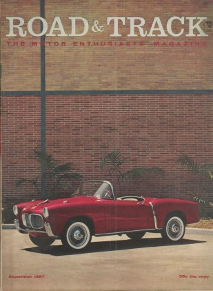 ROAD & TRACK 1957 SEPT - LOTUS SPORTS, JUDSON-VW, LOEWRY, PV-444-L, 1100-TV